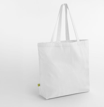 Grand sac shopping en coton organique — coloris White #Couleur_White