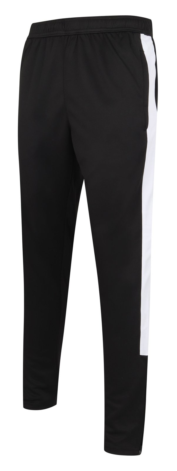 Pantalon de sport slim contrasté 250 g/m² — coloris Black / White #Couleur_Black-/-White