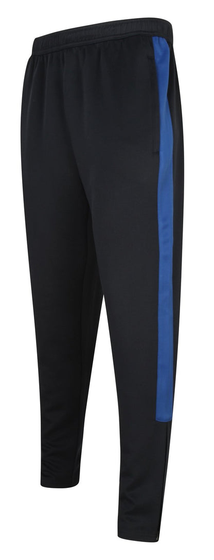 Pantalon de sport slim contrasté 250 g/m² — coloris Navy / Royal #Couleur_Navy-/-Royal