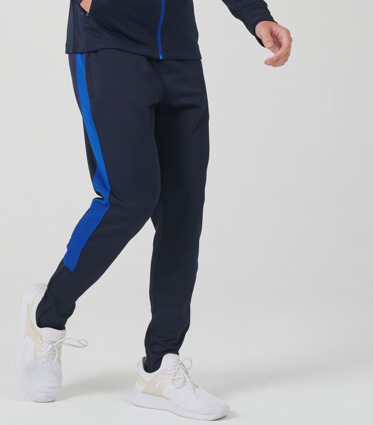 Pantalon de sport slim contrasté 250 g/m²