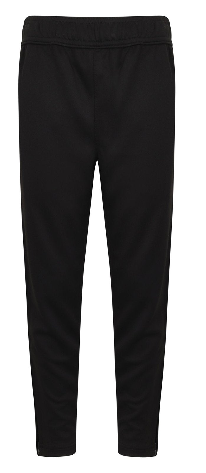 Pantalon de sport slim enfant contrasté 250 g/m²  — coloris Black #Couleur_Black