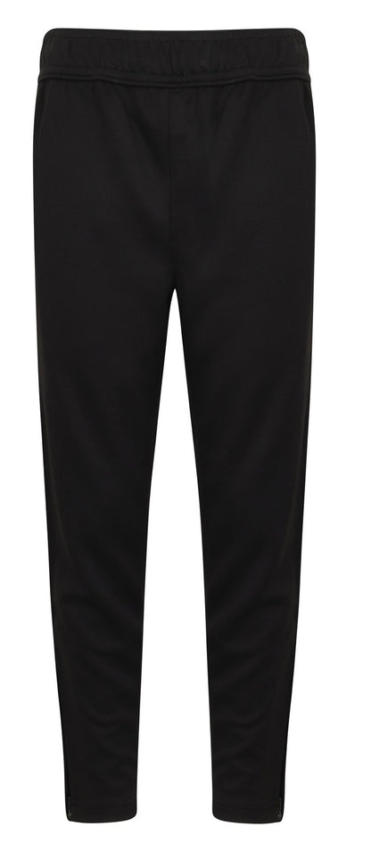 Pantalon de sport slim enfant contrasté 250 g/m²  — coloris Black #Couleur_Black
