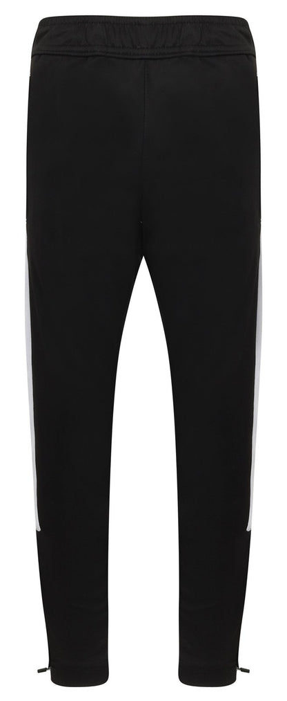 Pantalon de sport slim enfant contrasté 250 g/m²  — coloris Black / White #Couleur_Black-/-White