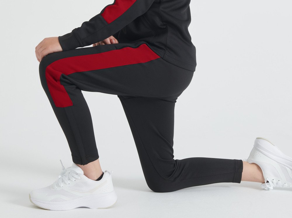 Pantalon de sport slim enfant contrasté 250 g/m² 