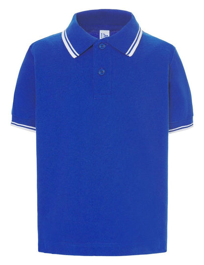 Polo contrasté enfant — coloris Royal Blue / White #Couleur_Royal-Blue-/-White