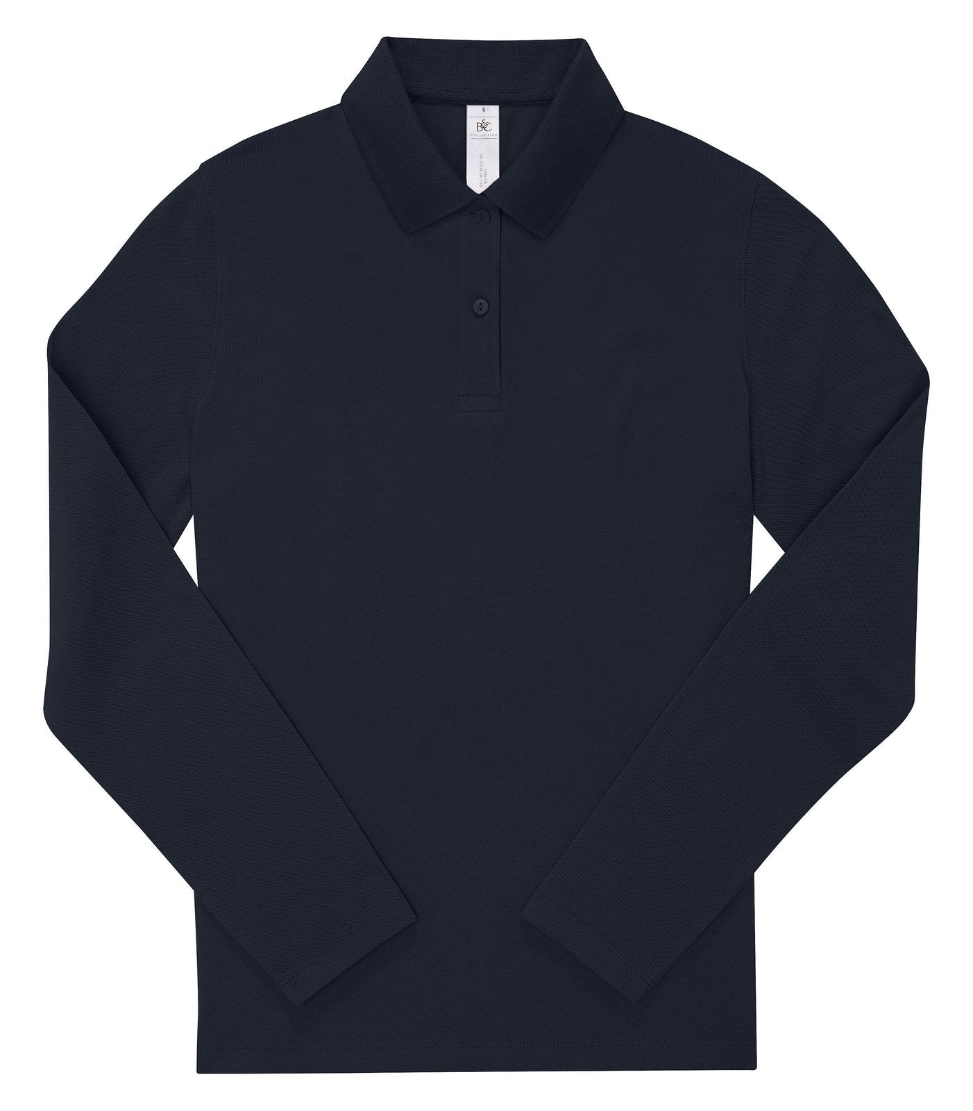 Polo femme manches longues 180 g/m² — coloris Navy #Couleur_Navy
