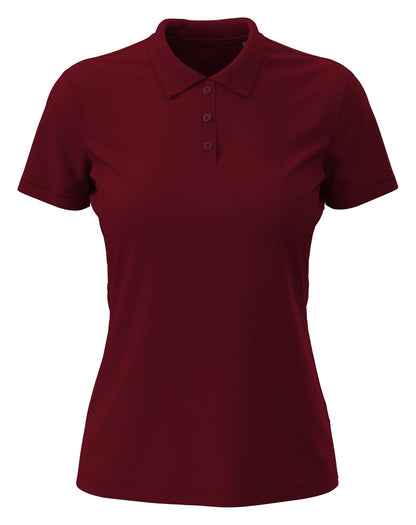 Polo femme  — coloris Bordeaux #Couleur_Bordeaux