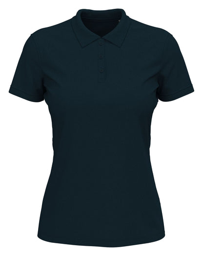Polo femme  — coloris Marina Blue #Couleur_Marina-Blue
