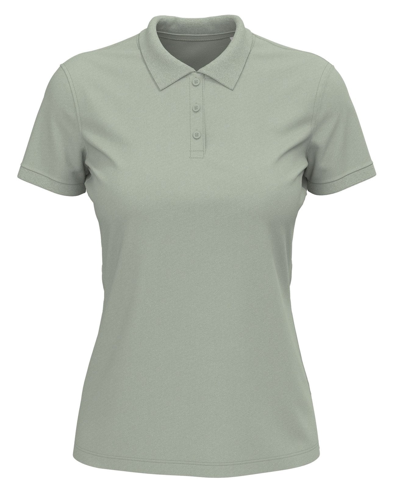 Polo femme  — coloris Soft Grey #Couleur_Soft-Grey