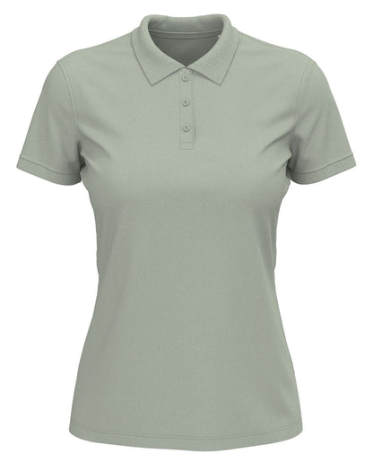 Polo femme  — coloris Soft Grey #Couleur_Soft-Grey