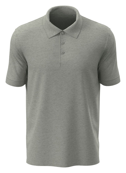 Polo homme 180 g/m² — STEDMAN LUX POLO MEN — coloris Grey Heather #Couleur_Grey-Heather