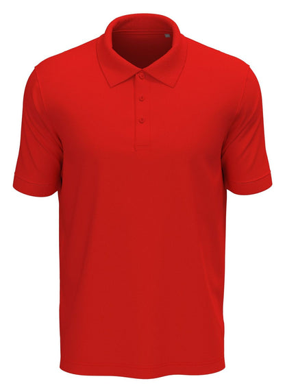 Polo homme 180 g/m² — STEDMAN LUX POLO MEN — coloris Scarlet Red #Couleur_Scarlet-Red