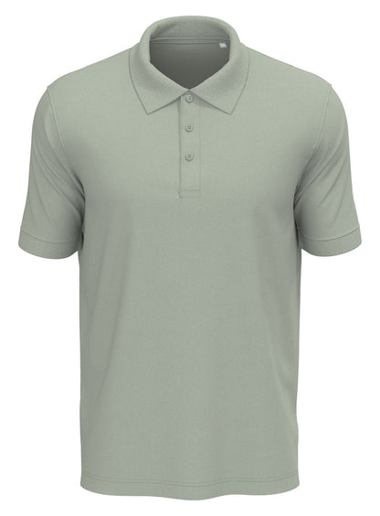 Polo homme 180 g/m² — STEDMAN LUX POLO MEN — coloris Soft Grey #Couleur_Soft-Grey