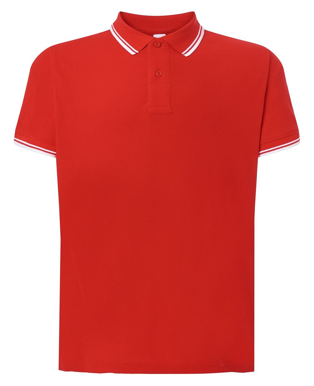 Polo homme contrasté  — coloris Red / White #Couleur_Red-/-White