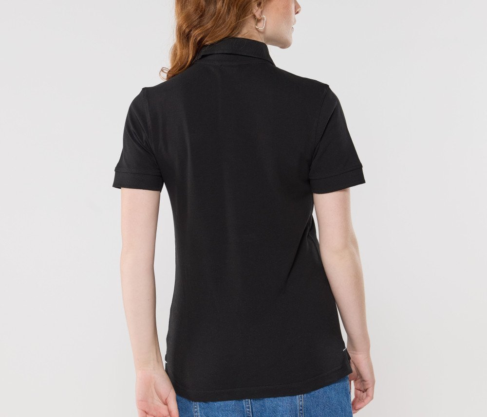 Polo manches courtes boutons contrastés femme 