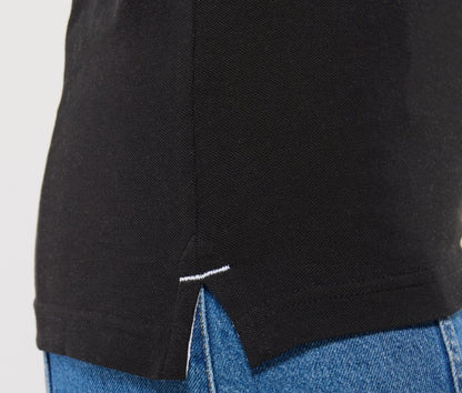 Polo manches courtes boutons contrastés femme 