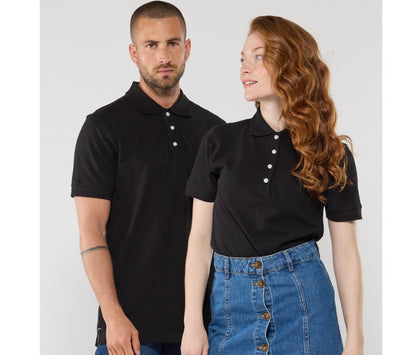 Polo manches courtes boutons contrastés femme 