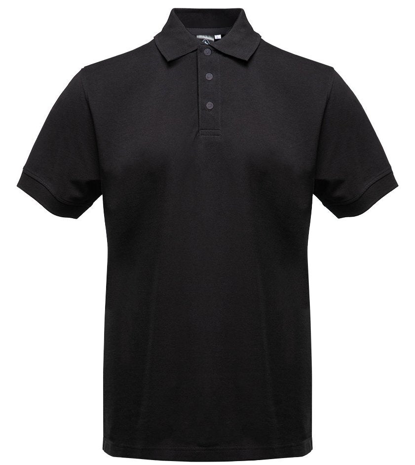 Polo manches courtes boutons contrastés homme  — coloris Black #Couleur_Black