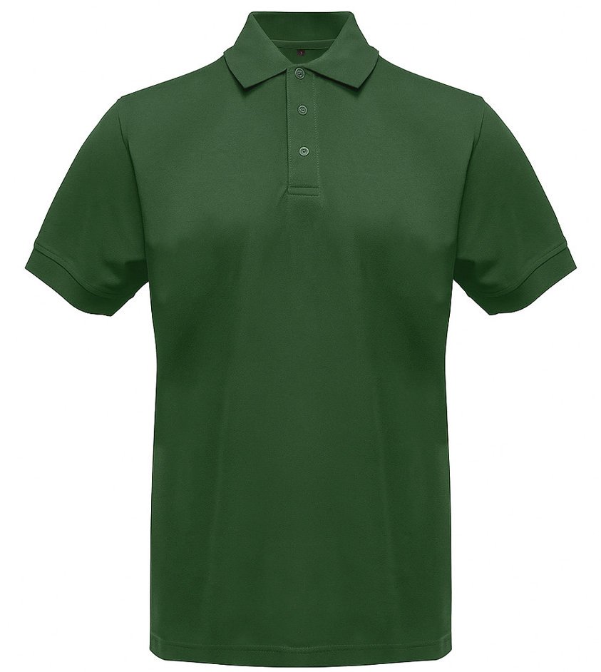Polo manches courtes boutons contrastés homme  — coloris Forest Green #Couleur_Forest-Green