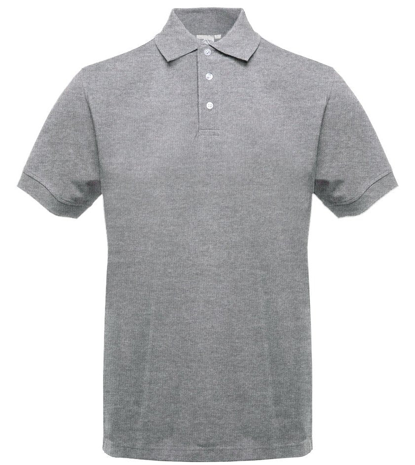 Polo manches courtes boutons contrastés homme  — coloris Heather Grey #Couleur_Heather-Grey