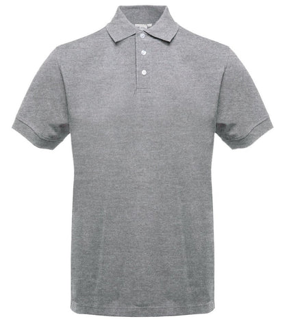 Polo manches courtes boutons contrastés homme  — coloris Heather Grey #Couleur_Heather-Grey