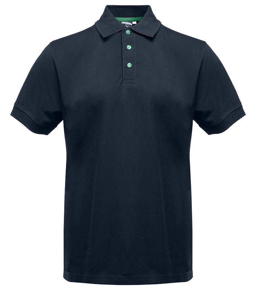 Polo manches courtes boutons contrastés homme  — coloris Navy / Kelly Green #Couleur_Navy-/-Kelly-Green