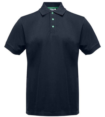 Polo manches courtes boutons contrastés homme  — coloris Navy / Kelly Green #Couleur_Navy-/-Kelly-Green