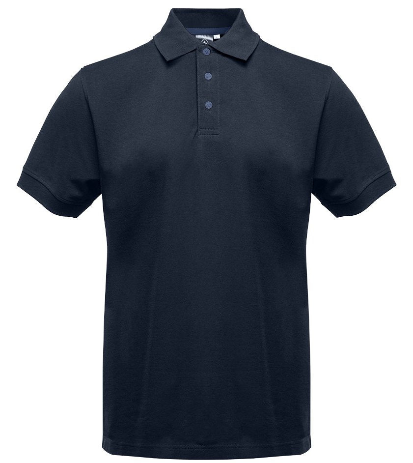 Polo manches courtes boutons contrastés homme  — coloris Navy / Navy #Couleur_Navy-/-Navy