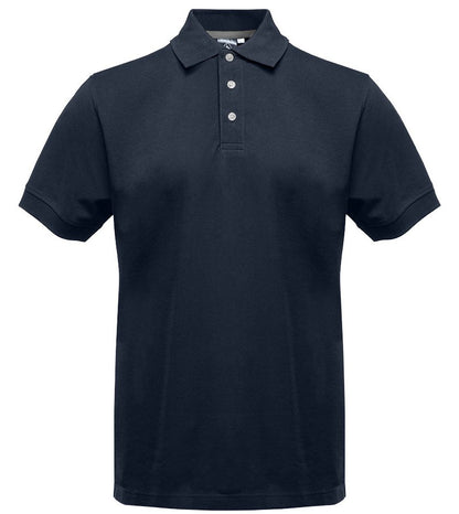 Polo manches courtes boutons contrastés homme  — coloris Navy / Silver #Couleur_Navy-/-Silver