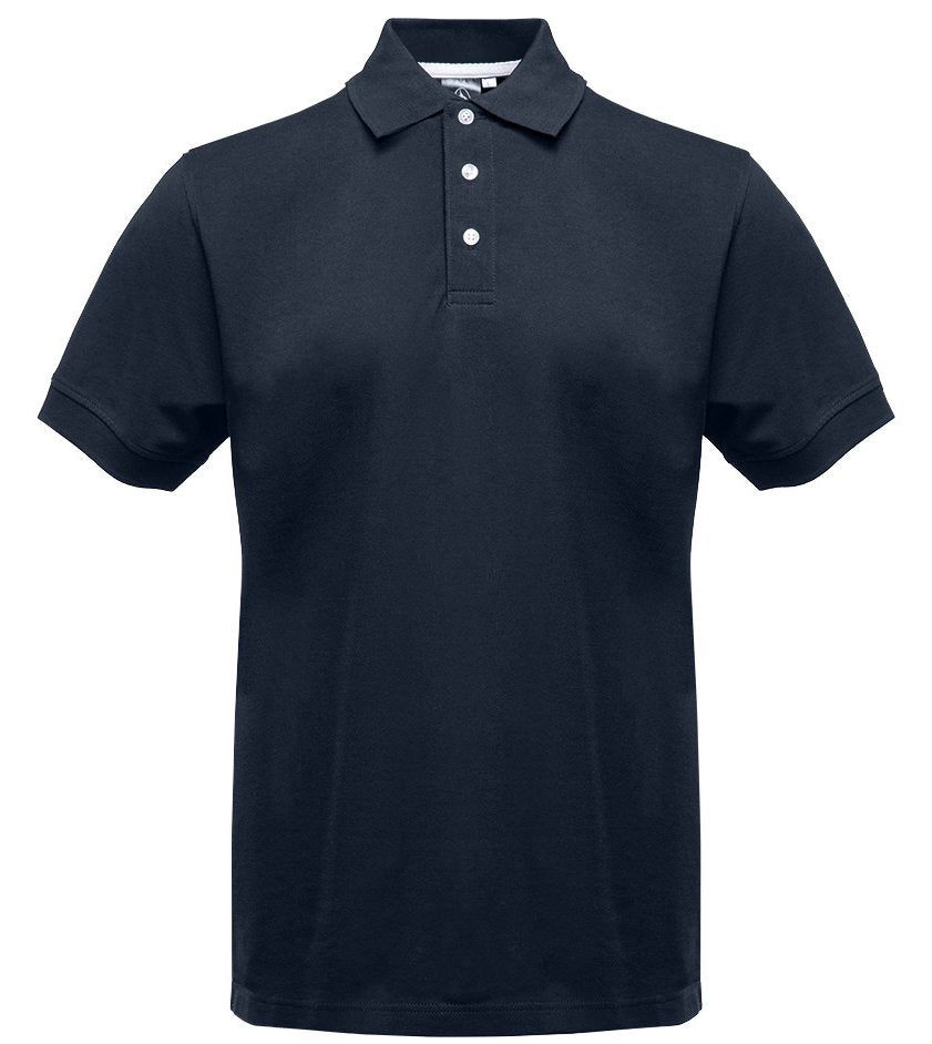 Polo manches courtes boutons contrastés homme  — coloris Navy / White #Couleur_Navy-/-White
