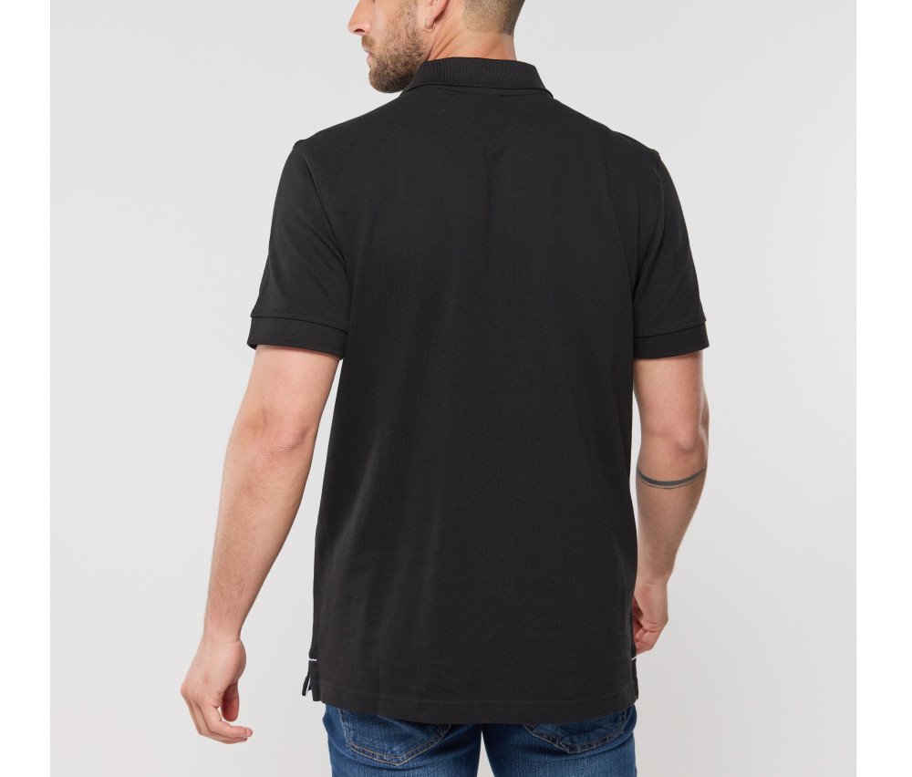 Polo manches courtes boutons contrastés homme 