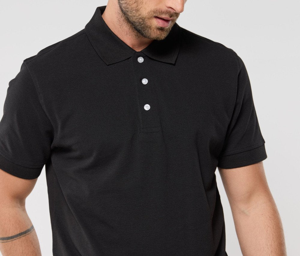 Polo manches courtes boutons contrastés homme 