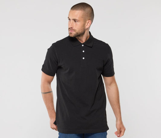 Polo manches courtes boutons contrastés homme 