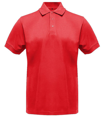 Polo manches courtes boutons contrastés homme  — coloris Red #Couleur_Red