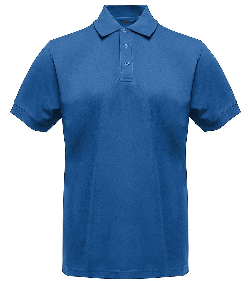 Polo manches courtes boutons contrastés homme  — coloris Royal #Couleur_Royal
