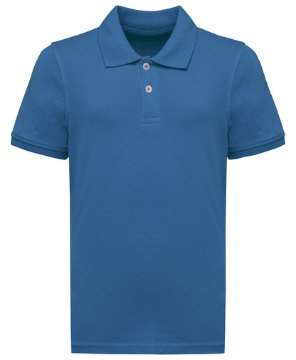 Polo manches courtes enfant — coloris Light Royal Blue #Couleur_Light-Royal-Blue