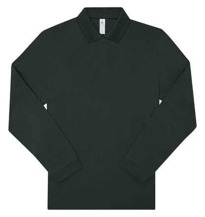 Polo manches longues 180 g/m² — coloris Dark Forest #Couleur_Dark-Forest