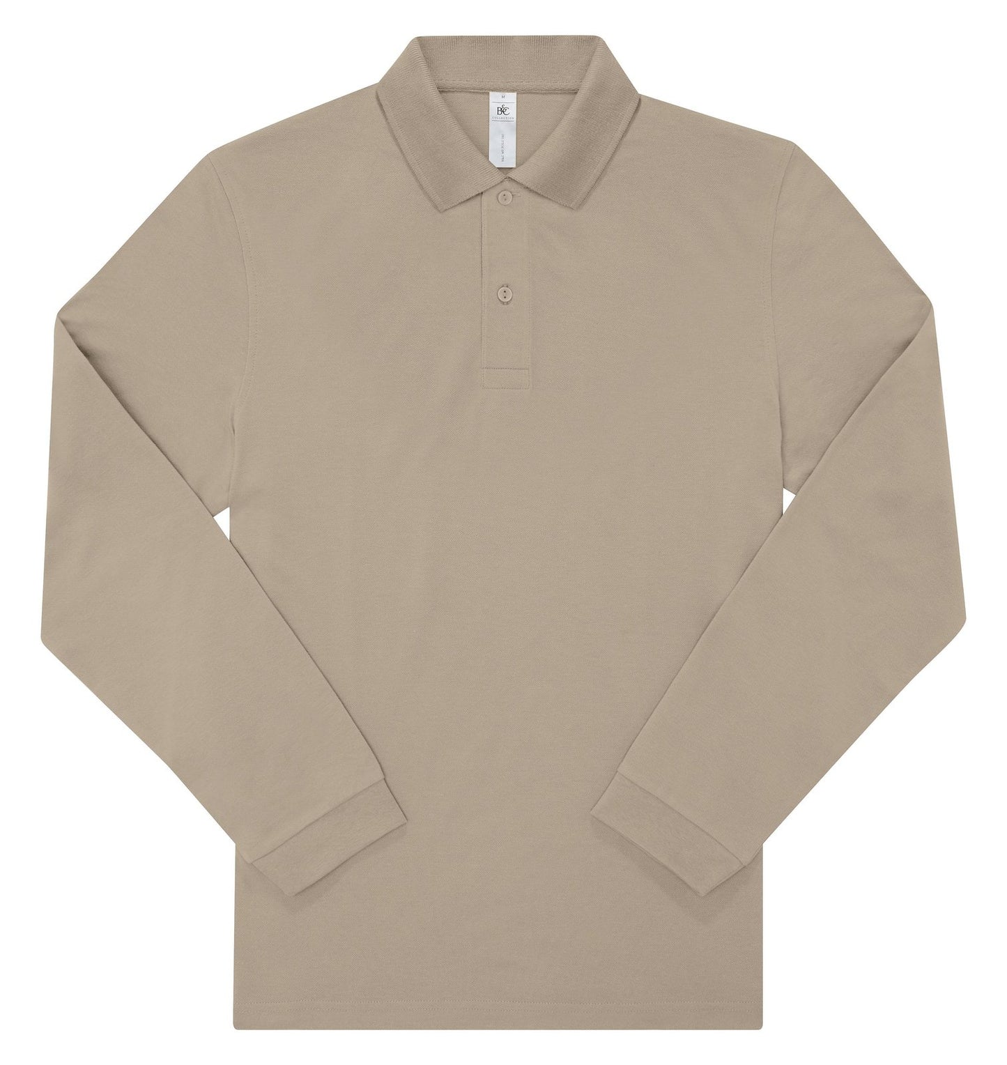 Polo manches longues 180 g/m² — coloris Mastic #Couleur_Mastic