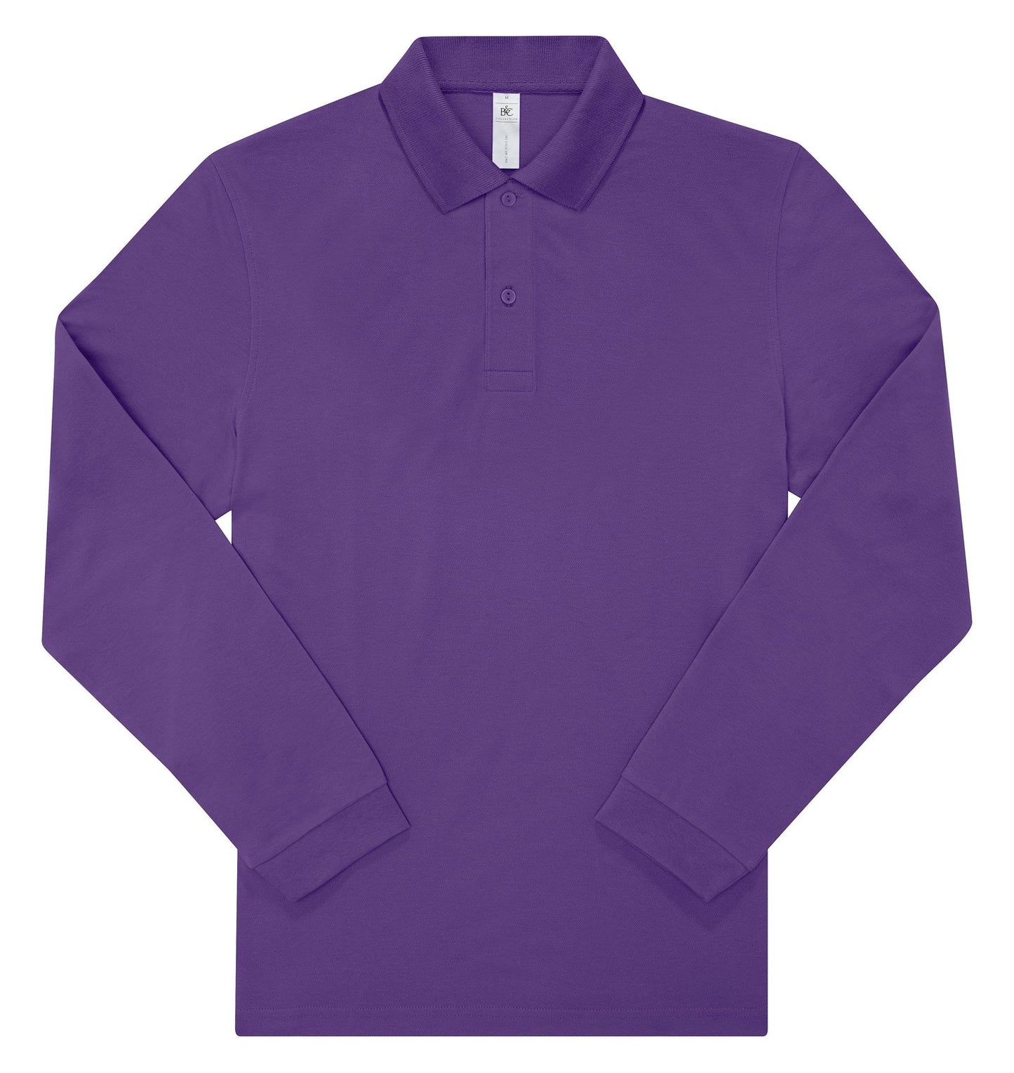 Polo manches longues 180 g/m² — coloris Meta Lilac #Couleur_Meta-Lilac