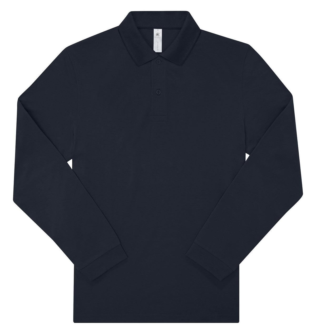 Polo manches longues 180 g/m² — coloris Navy #Couleur_Navy