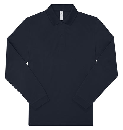 Polo manches longues 180 g/m² — coloris Navy #Couleur_Navy