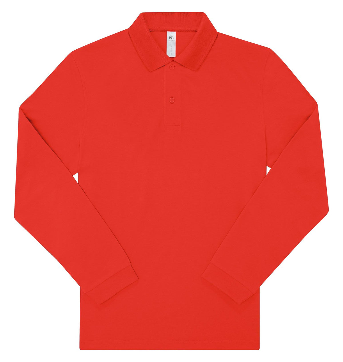 Polo manches longues 180 g/m² — coloris Red #Couleur_Red