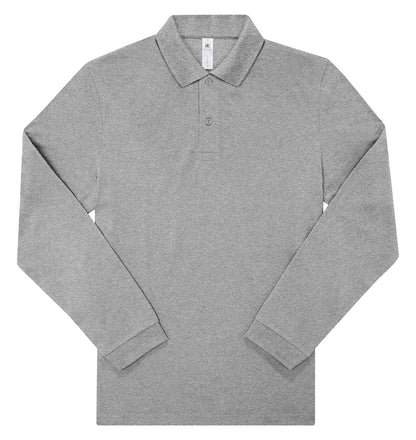 Polo manches longues 180 g/m² — coloris Sport Grey #Couleur_Sport-Grey