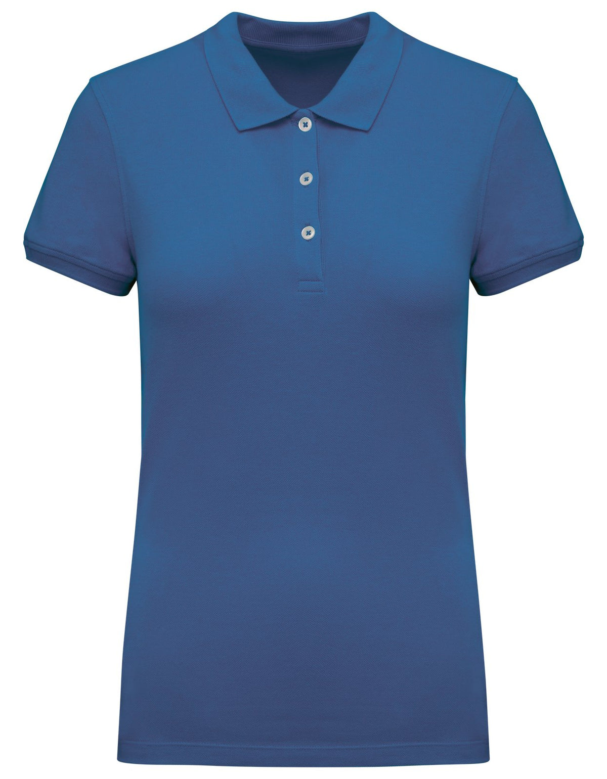 Polo piqué manches courtes femme — coloris Light Royal Blue #Couleur_Light-Royal-Blue