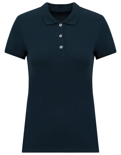 Polo piqué manches courtes femme — coloris Navy #Couleur_Navy