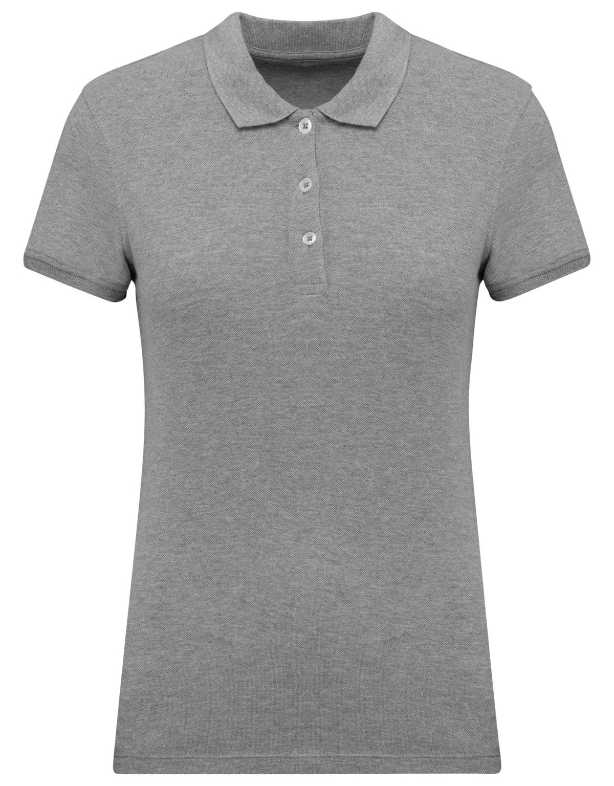 Polo piqué manches courtes femme — coloris Oxford Grey #Couleur_Oxford-Grey