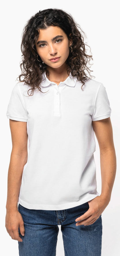 Polo piqué manches courtes femme