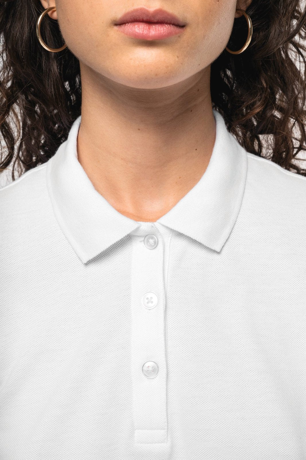 Polo piqué manches courtes femme