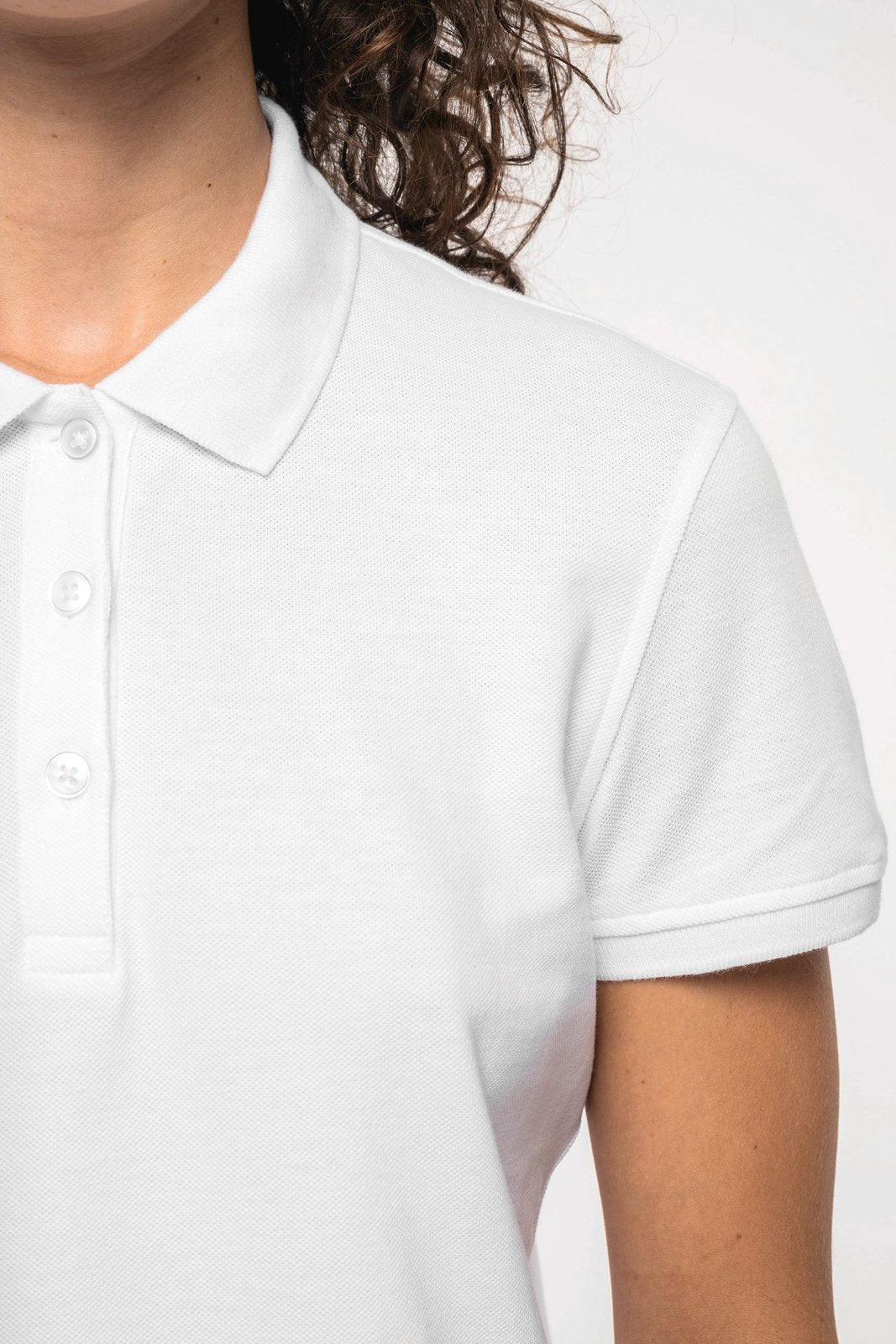Polo piqué manches courtes femme