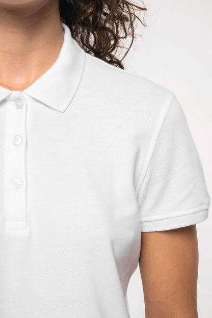 Polo piqué manches courtes femme